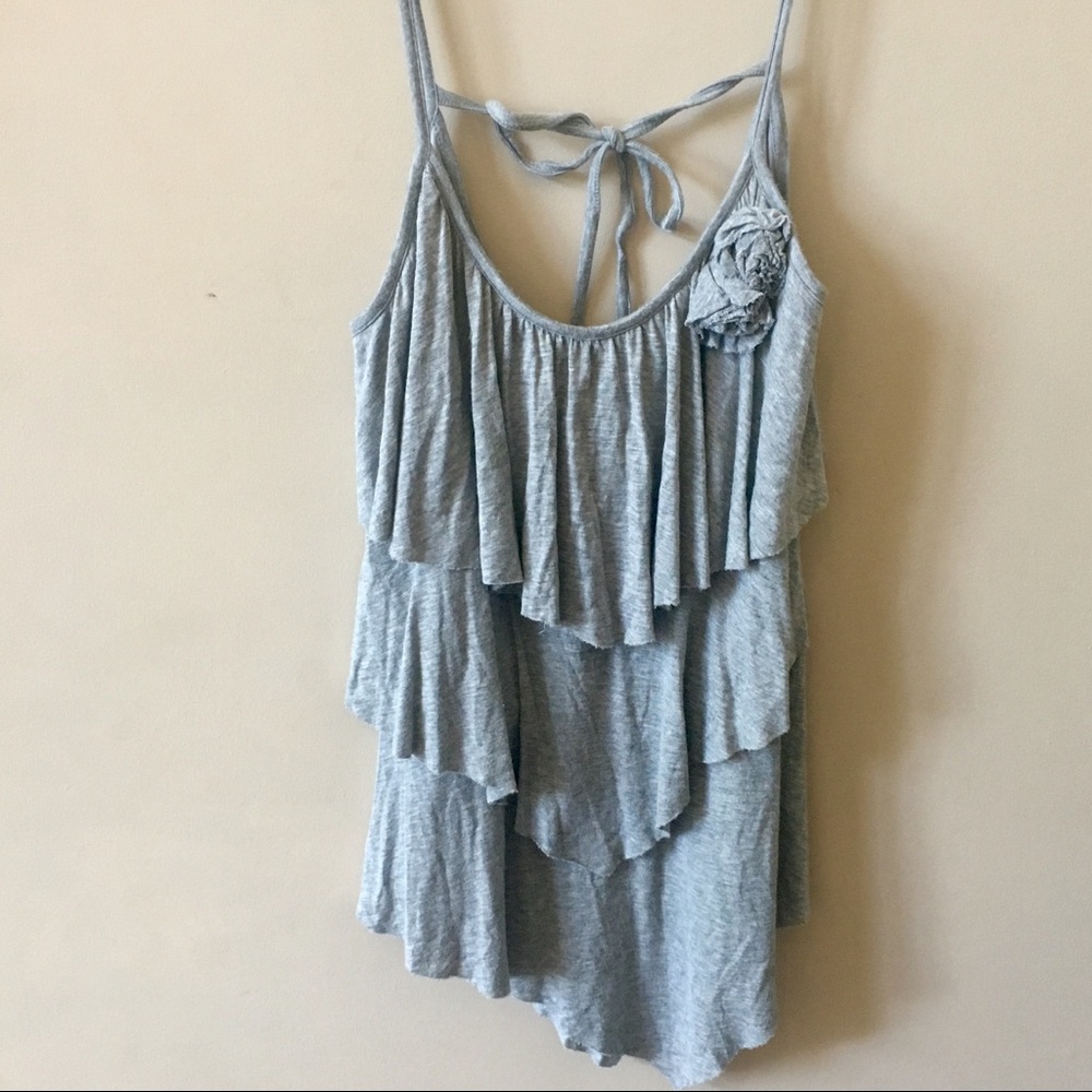 Ruffle Tie Back Tank